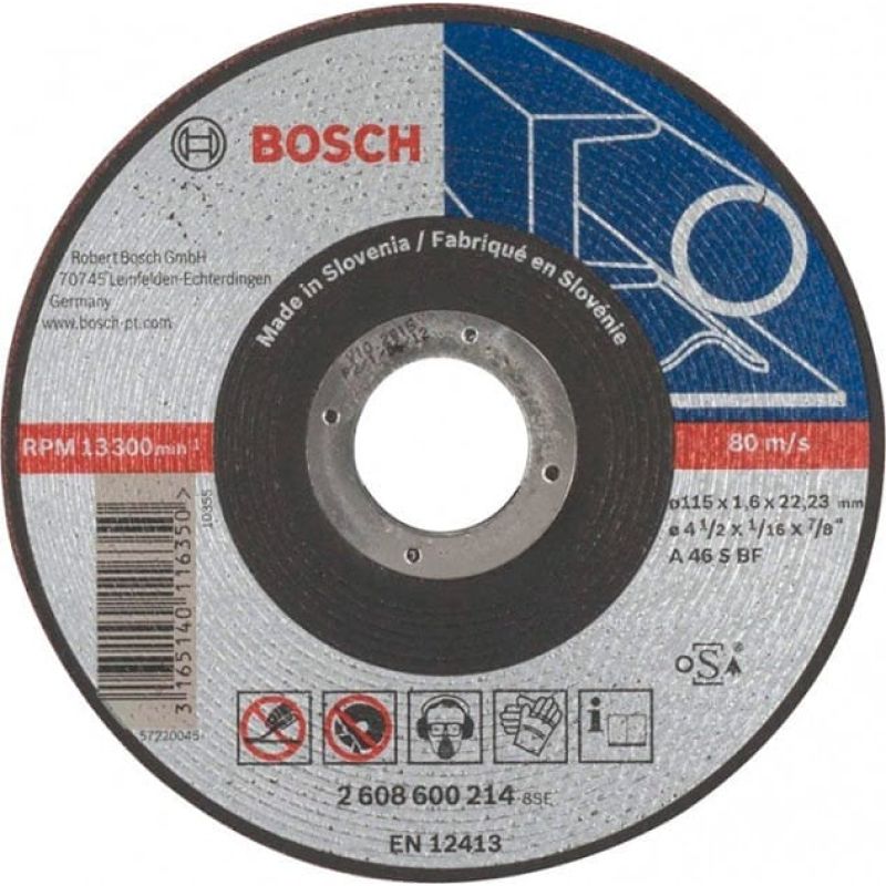 Круг отрезной Bosch Expert for Metal прямой 115×1,6 мм (2608600214)