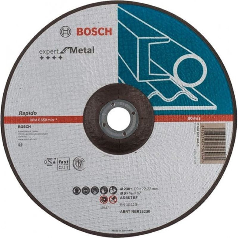 Круг отрезной Bosch Expert for Metal выпуклый 230×1,9 мм (2608603404)