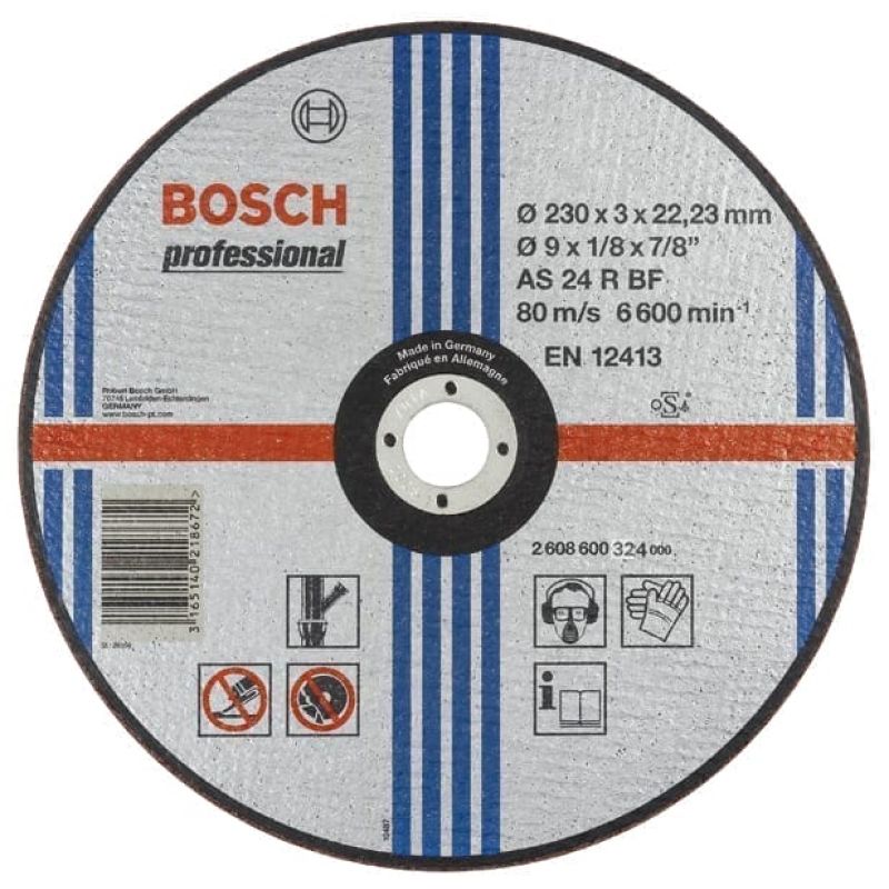 Круг отрезной Bosch 230х3 мет. (2608600324) Круг отрезной Bosch 230х3 мет. (2608600324)