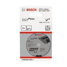 Круг отрезной Bosch Expert for Inox 76х10 мм (5 шт)