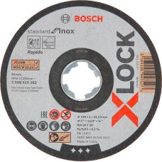 Отрезной круг X-LOCK Standard for Inox, 125 мм по нержавейке (2608619262)