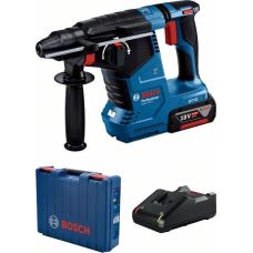 Аккумуляторный перфоратор Bosch GBH 187-LI SDS-Plus (0611923022) (18В 5 А/Ч, ЗУ+кейс)