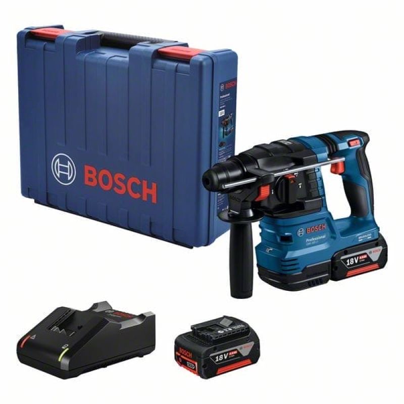 Аккумуляторный перфоратор Bosch GBH 185-LI SDS-Plus (0611924021) GBA 18V 4.0Ah – 2 шт.