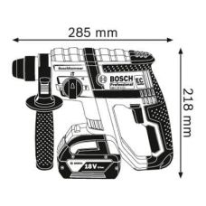 Аккумуляторный перфоратор Bosch GBH 18 V-EC + GAL 1880 CV + 2 x акб GBA 18V 5 Ah + L-boxx (0611904002)