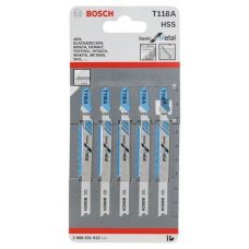 Холст для лобзика Bosch (2608631013) T118 А, HSS 5 шт