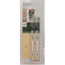Пилки для лобзика Bosch T 101 BR, 2,5×100 мм, HSC 2 шт (2609256724)