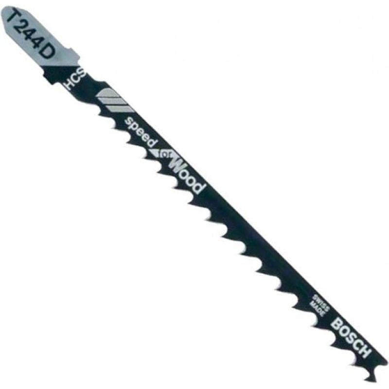 Пилка для лобзика Bosch по дереву T244D, 4-5,2×100 мм, 25 шт (2608633626)