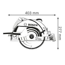 Ручная дисковая пилка Bosch GKS 235 Turbo (06015A2001)