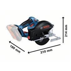 Аккумуляторная циркулярная пилка BOSCH GKM 18V-50 (06016B8000) (SOLO - без аккумулятора и ЗУ)