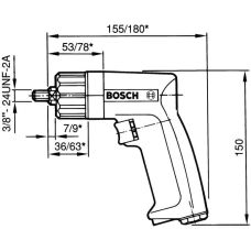 Дрель пневматична Bosch, 6 мм (реверс)