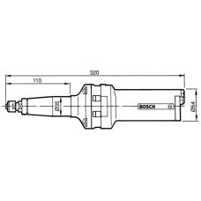 Пневматическая прямая шлифмашина Bosch 550 Вт (0607252103)