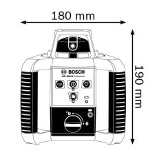 Ротационный лазерный нивелир Bosch GRL 300 HV+LR1+RC1
