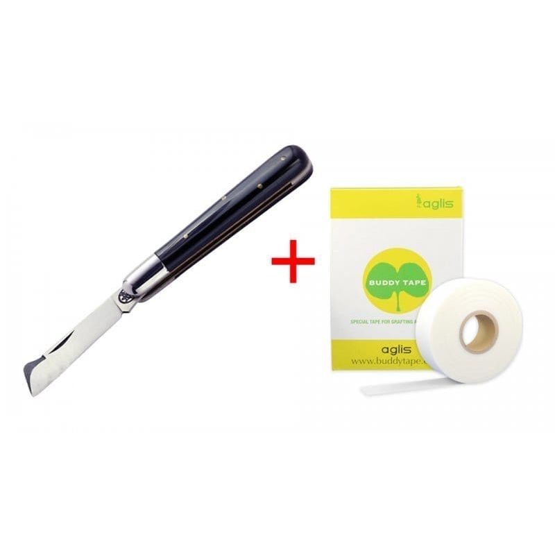 Прививочный нож Due Buoi 203C (Италия) + Прививочная лента Buddy Tape BT60-50/30 (~1200 прививок)