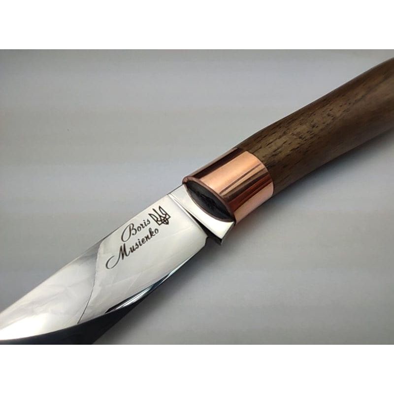 Нож садовый для прививки Мусиенко CPM S90V 2,3% C 63HRC, рукоятка – дуб (MUS-S90V)