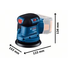 Аккумуляторная эксцентриковая шлифмашина Bosch GEX 185-Li SOLO (06013A5020) без аккума и зарядки