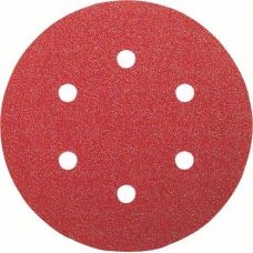 Шлифовальный круг на липучке, Bosch K100 150 мм,6 отв. Best for Wood