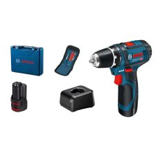 Аккумуляторная дрель-шуруповерт Bosch GSR 12V-15 (2 аку+набор насадок+кейс) (060186810G)