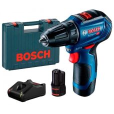 Бесщеточный шуруповерт Bosch GSR 12V-30 Professional 2 акб GBA 12V 2 Ah с/у GAL 12V-40 чемодан (06019G9001)