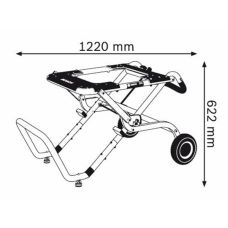 Передвижной рабочий стол Bosch GTA 60 W Professional (0601B12000)