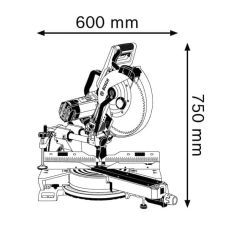 Пила торцовочная с протяжкой Bosch GСM 12 SDE (0601B23100)