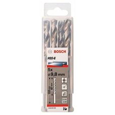 Сверла по металлу Bosch HSS-G, DIN 338, 9,8×87 мм, 5 шт (2608595338)