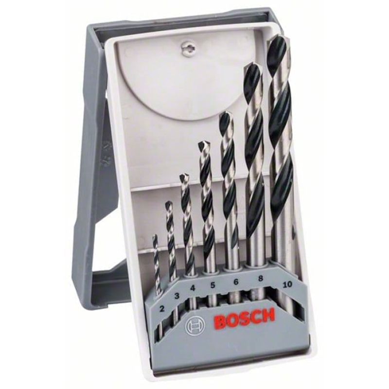 Набор сверл Bosch HSS PointTeQ 7 шт Mini X-Line D2-10 (2608577347) Набор сверл Bosch HSS PointTeQ 7 шт Mini X-Line D2-10 (2608577347)