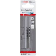Сверла Bosch HSS-PointTeQ,2,5×30×57 мм,2 шт (2608577156)