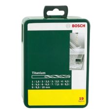 Набір свердлів за мет. Bosch HHS-TiN (титанове покриття) 19 шт.