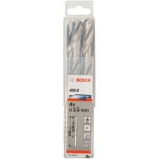 Сверла по металлу Bosch HSS-G, DIN 338, 15×114 мм, 4 шт (2608585594)