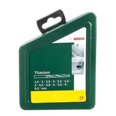 Набір свердлів за мет. Bosch HHS-TiN (титанове покриття) 13 шт.