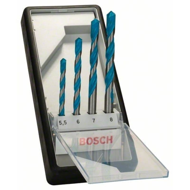 4 сверла Bosch CYL-9 Multi Construction, 5,5/6/7/8 мм (2607010522)