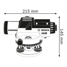 Оптический нивелир Bosch GOL 26 D + штатив BT 160 + линейка GR 500 (0601068002)