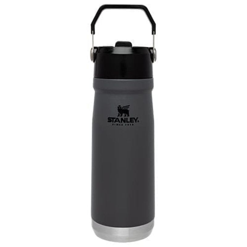 Термобутылка STANLEY GO ICEFLOW FLIP STRAW 0.65Л CHARCOAL (6939236382748)
