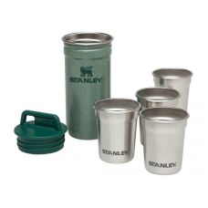 Набор (футляр и 4 рюмки) Stanley Adventure Combo Hammertone Green (6939236350105)