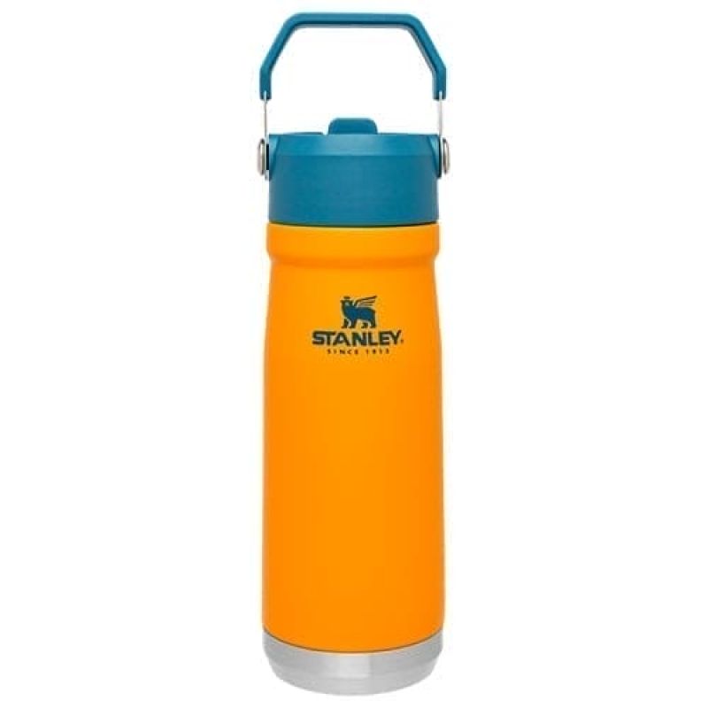 Термобутылка STANLEY GO ICEFLOW FLIP STRAW 0.65Л SAFFRON (6939236382762)