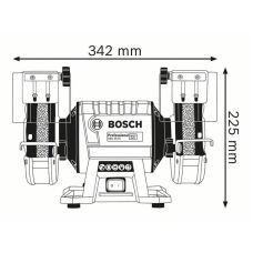 Точило з двома шліфколами BOSCH GBG 35-15 Professional (060127A300)